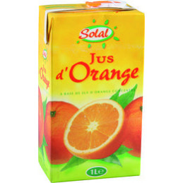 Jus d'orange 1 litre