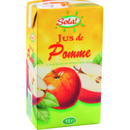 Jus de pommes  1 litre